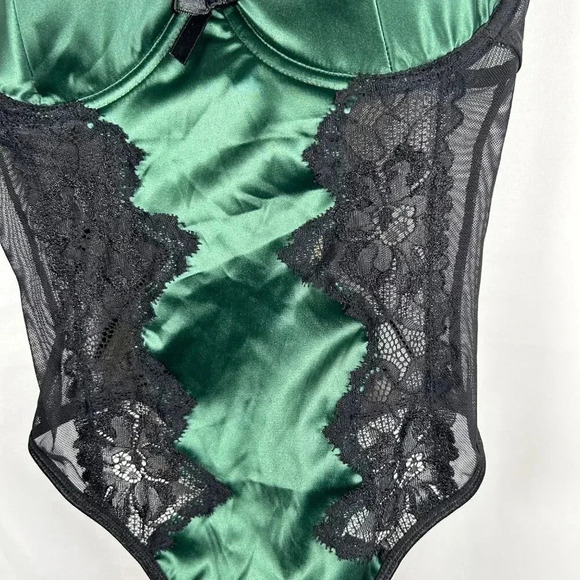 Roma Hidden Envy Lace Green Lingerie Size Small - Picture 4 of 9